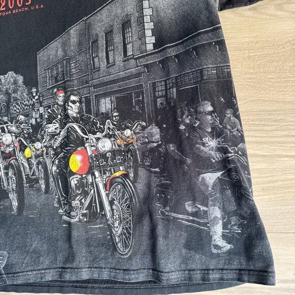 Vintage Bike Week 2003 Daytona Beach Anvil Shirt Mens XL Made in USA - Picture 4 of 11
